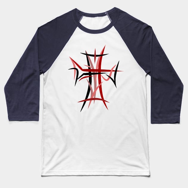 Gospel Cross Baseball T-Shirt by Northofthepines